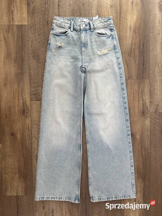 Jeansy szerokie nogawki XXS jeansy wide leg Wyszków