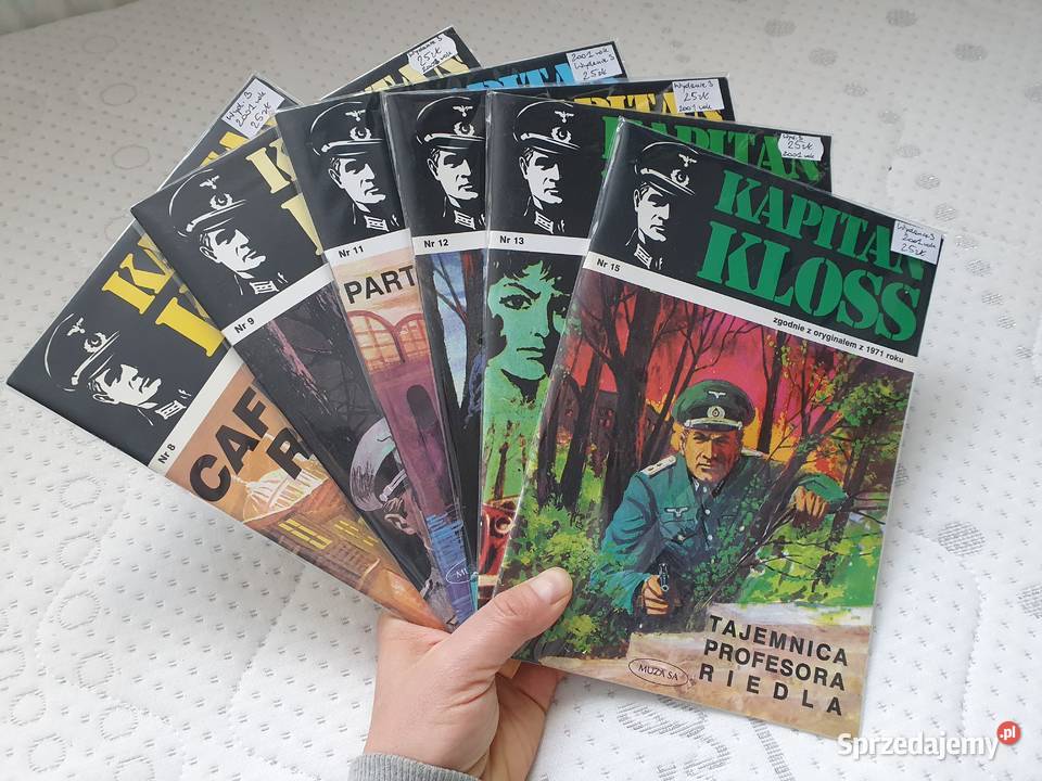 Kapitan Kloss zestaw 6 komiksów wyd Muza 2001 Polskie Gdynia
