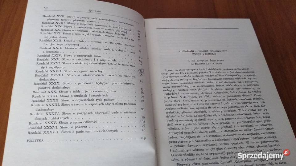 Państwo doskonałe Polityka AlFarabi pomorskie Gdańsk sprzedam