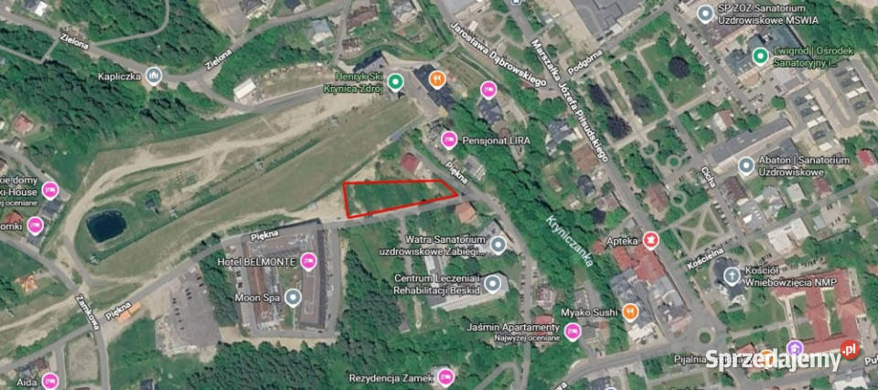 Działka inwestycyjna KrynicaZdrój Piękna Krynica-Zdrój