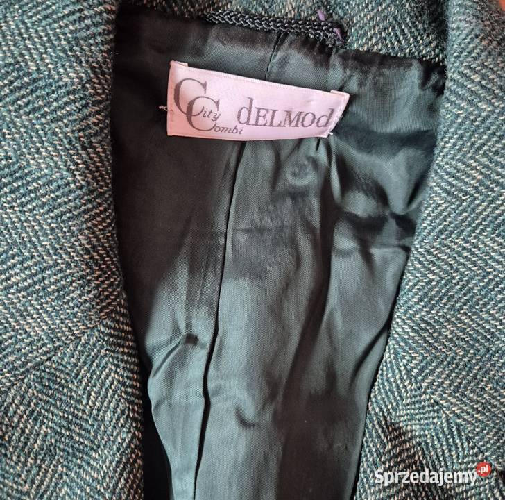 Tweedowa marynarka damska vintage rozmiar 44 Brzesko