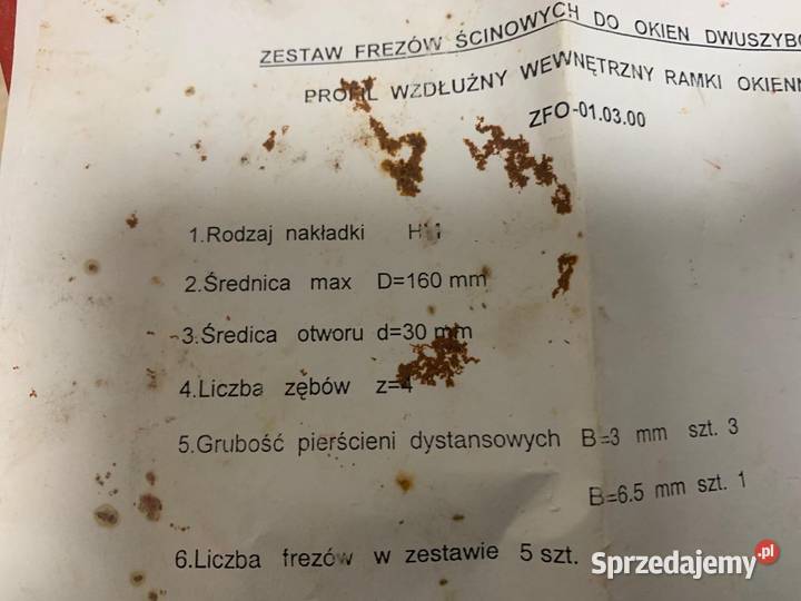 Frezy do okien EURO 68 Pozostałe