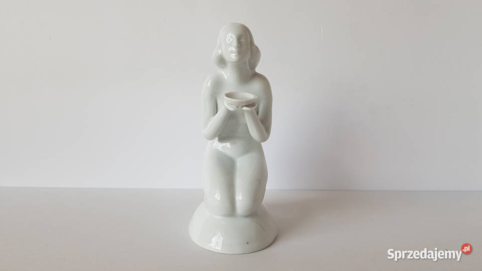 Stara porcelanowa figurka Klęcząca Kobieta Dąbrowa Górnicza sprzedam