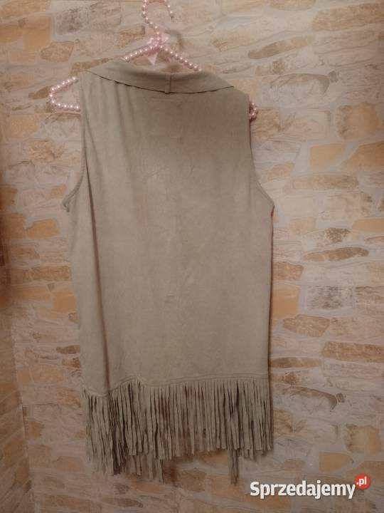 40L Bershka Bogato zdobiona frędzlami Kamizelka Kraków