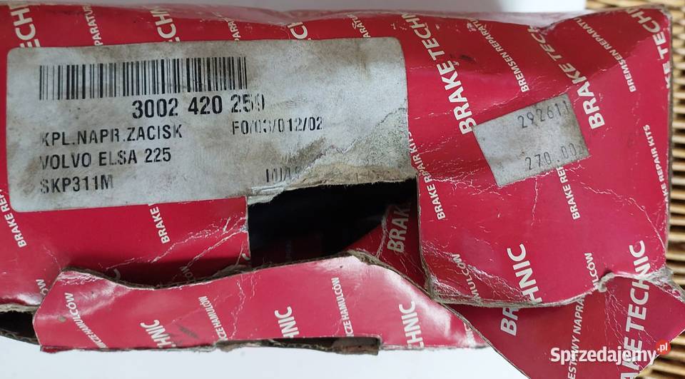 KOMPLET NAPRAWCZY ZACISKU VOLVO 3002420259 Łazy