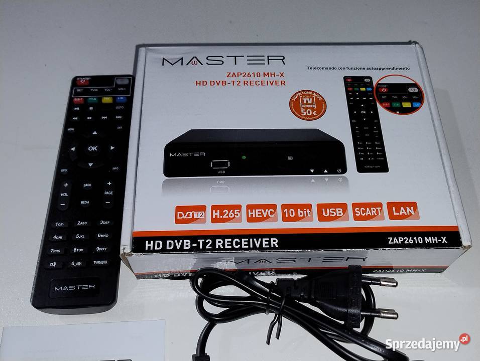 Tuner DVBT2 Master ZAP2610 MHX Komplet Witnica