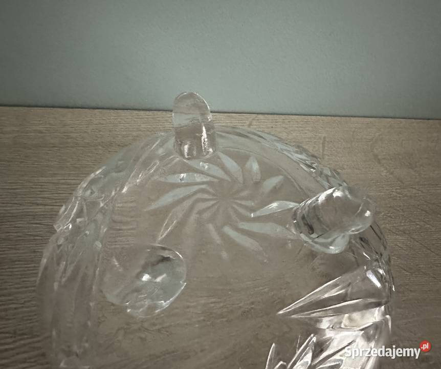 Bombonierka mała kryształ z lat 50tych Łódź