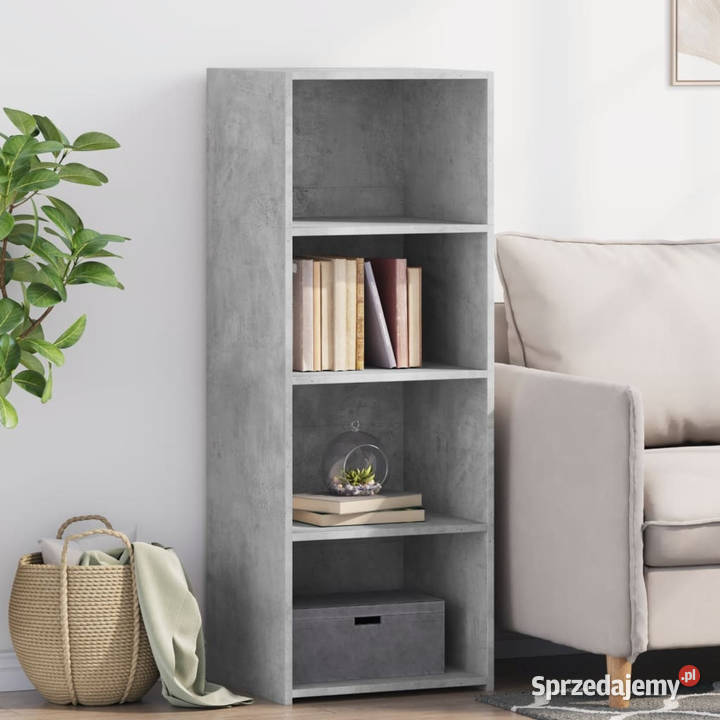 Wysoka szafka szarość betonu 45x41x124 WM846393 mazowieckie Warszawa