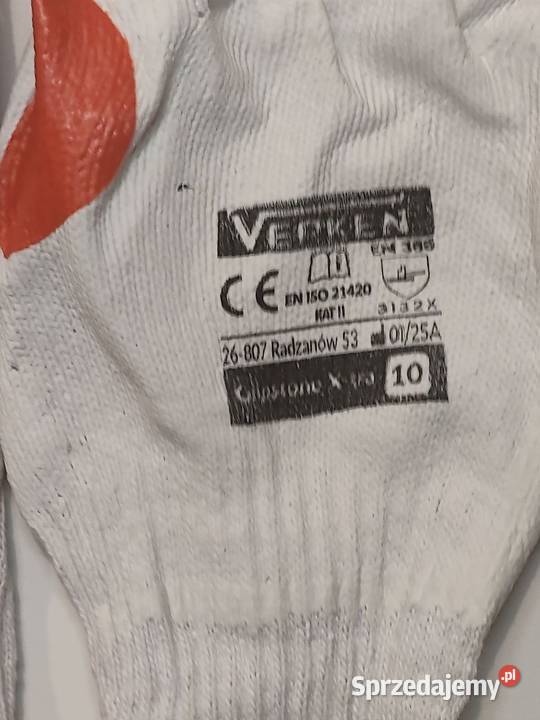Rękawice Verken Gripstone Xtra r 10 Radom sprzedam
