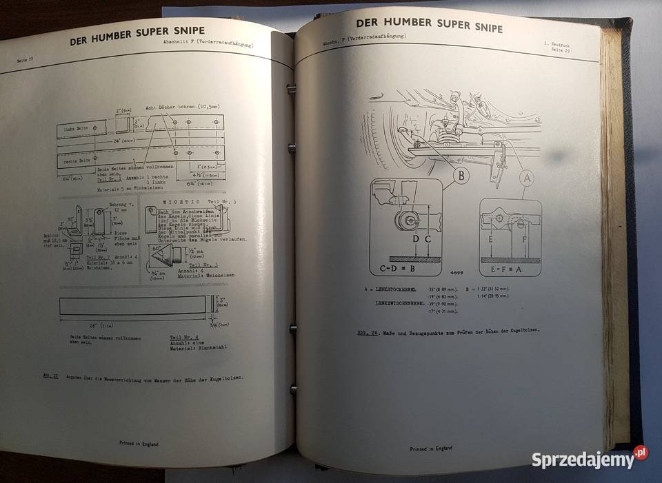 Humber Super Snipe III manual instrukcja obsługi Białystok