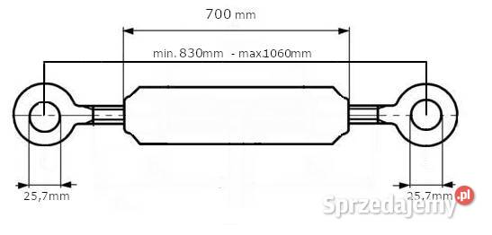 Łącznik górny M30 700 mm kat 2 TL7003022GP Kamionna sprzedam