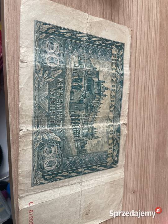 Banknot 50 Złotych dolnośląskie Wałbrzych
