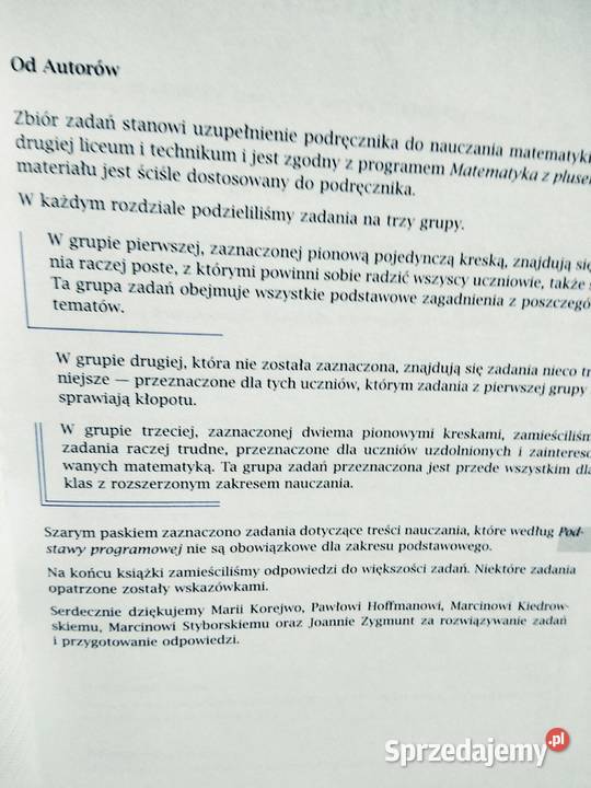 Matematyka 2 GWO antykwariat korepetycje unikaty mazowieckie Warszawa