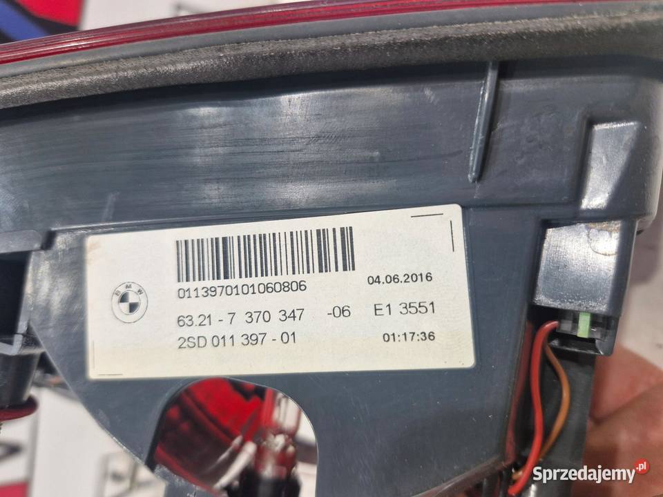 BMW 5 F11 LAMPY TYŁ KOMPLET LEWA PRAWA ORYGINAŁ