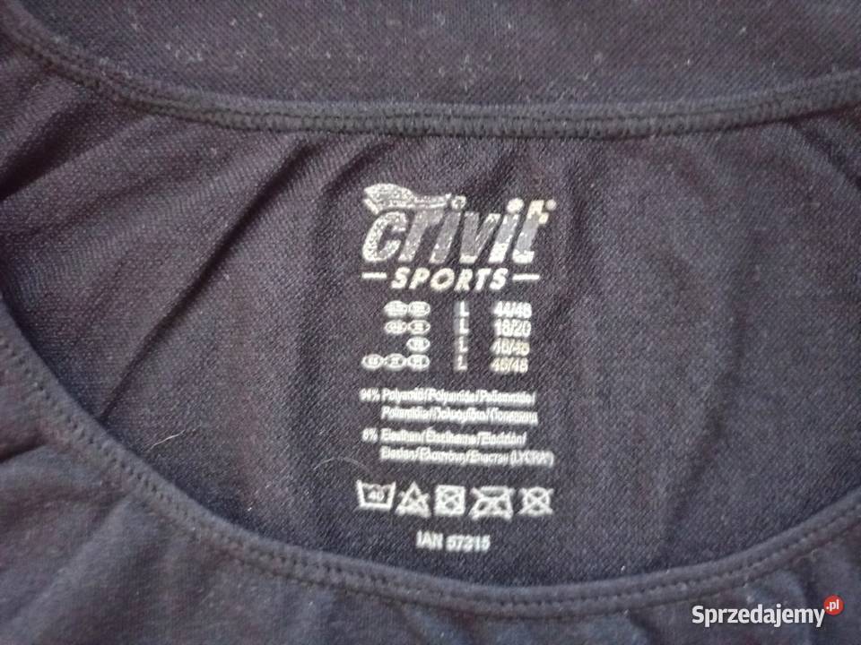 Koszulka sportowa Damska czarna r 40