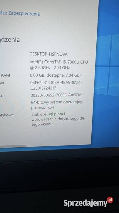 Lenovo T470 i5 8gb 256nvme 14 fh Ips 2 baterie