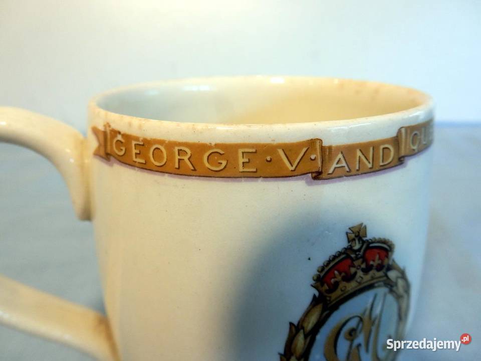 KRÓL GeorgeV Srebrny Jubileusz 1910 1935 PREZENT Porcelana i szkło Piła