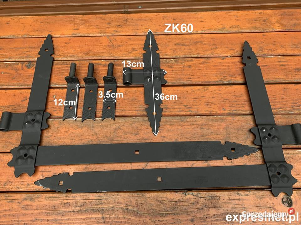 Zawias budowlany 250 narożnikowy czarny Kuty Rzeszotary