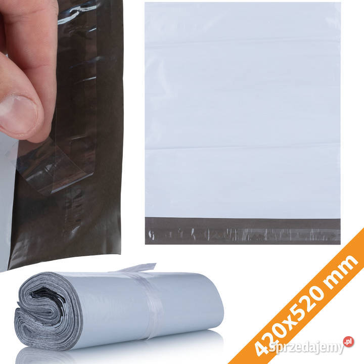 Foliopaki Białe 420 x 520 mm 100 LDPE 50um Ludźmierz