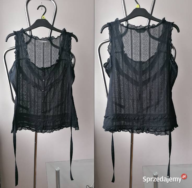 NOWA CZARNA BLUZKASOUTH R UK 16EUR 42 Bluzki i koszule