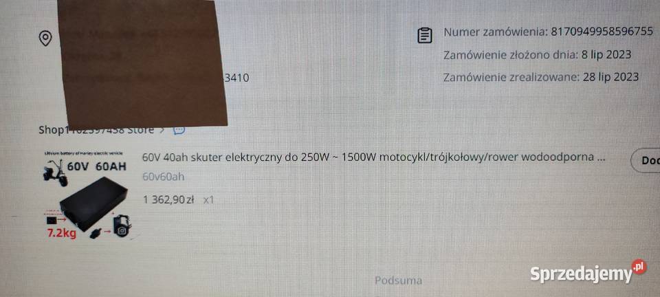 Skuter elektryczny OPAI Pozostałe śląskie Zebrzydowice