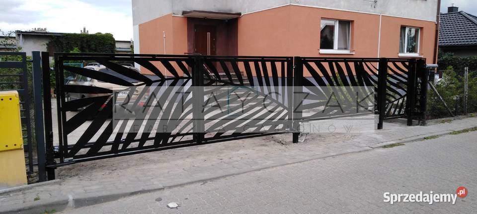 Furtka bramka wycinana CNC laser nowoczesne Toruń