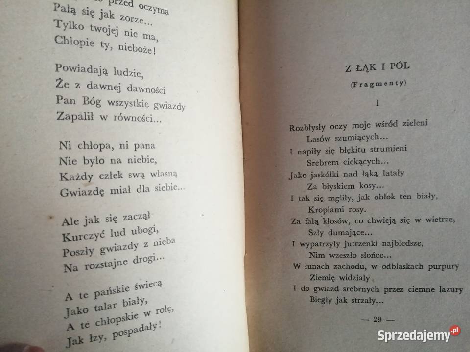Maria Konopnicka Z łąk i pól 1953r śląskie Siewierz
