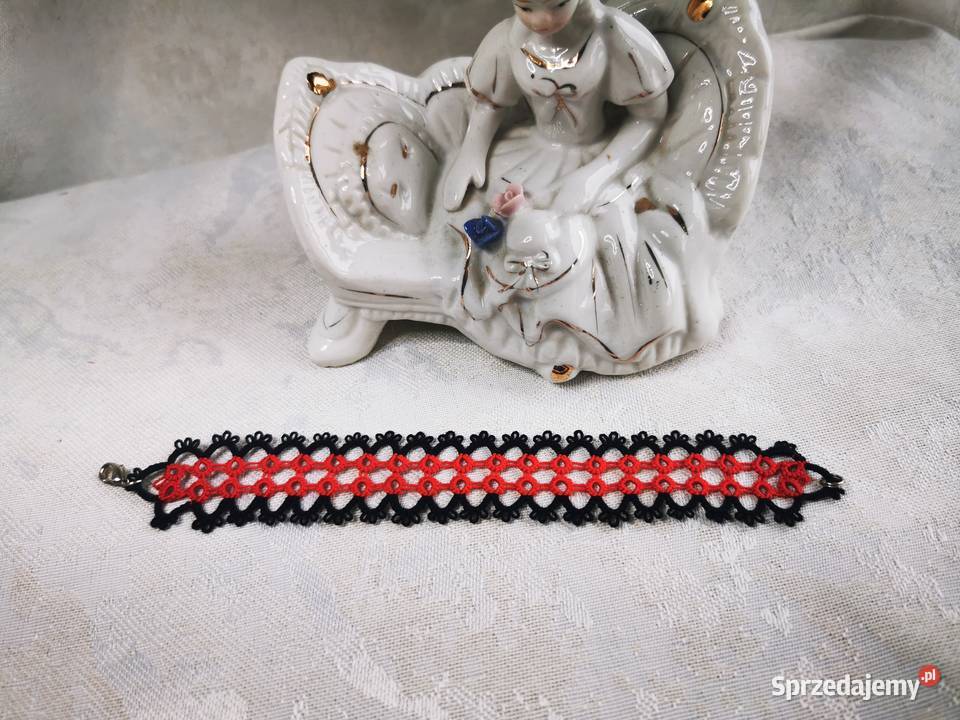 Bransoletka frywolitkowa Zegarki i Biżuteria małopolskie Wiśniowa