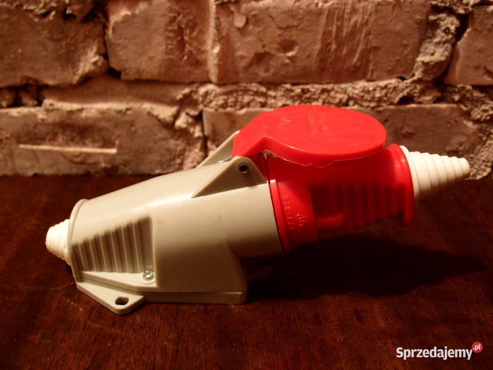 Złącze 3 fazowe siłowe zestaw gniazdo i wtyczka Łódź