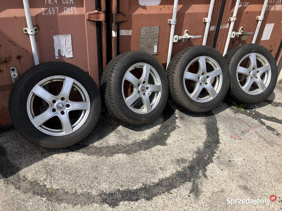Komplet 4 kół felgi aluminiowe opony Firestone wielkopolskie Kokanin