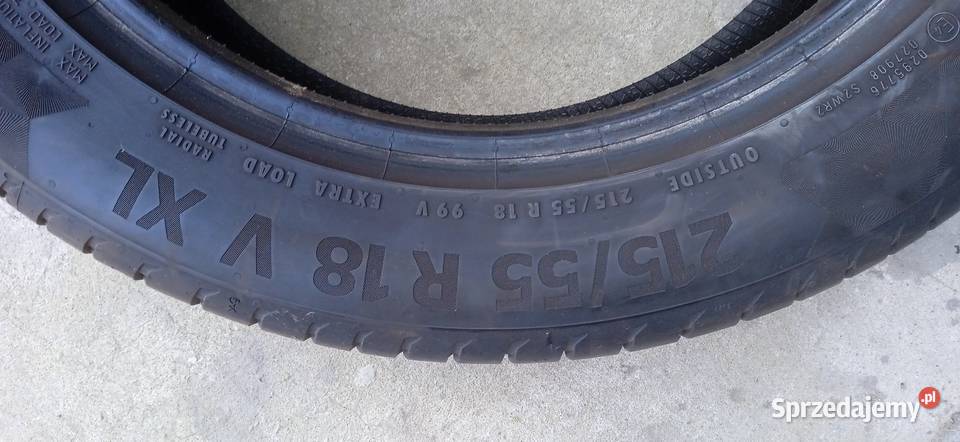 Opony 215x55x18 Wólka Leszczańska sprzedam