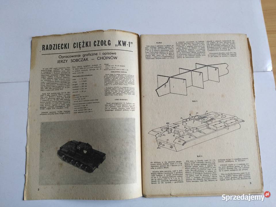 Mały Modelarz 41981 Radziecki ciężki czołg KW1 Dąbrowa Górnicza