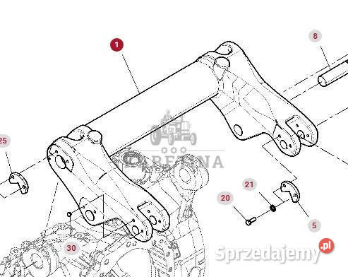 Fendt 930 933 936 942 GEN 7 Ramię Podnośnika