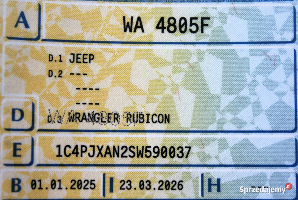 Jeep Wrangler Rubicon Hardtop 392 LimitedEdition Sokołów