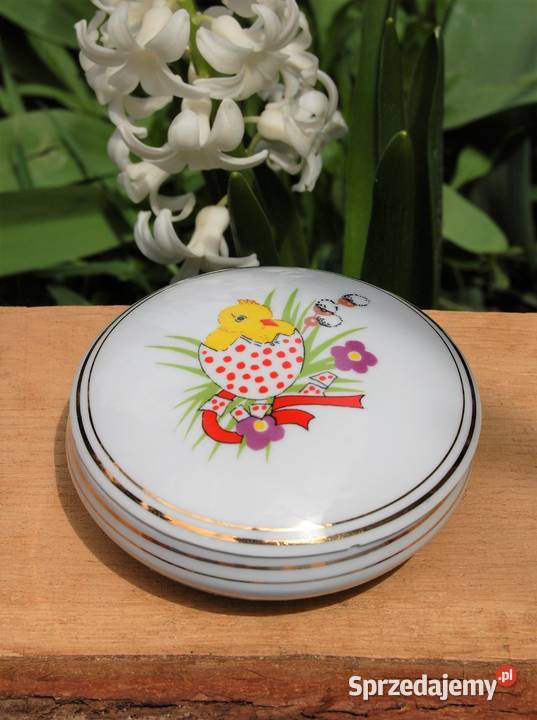 Puzderko bomboniera Wielkanoc porcelana Ćmielów lubelskie Lublin