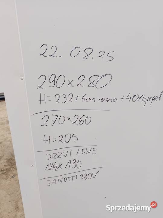 Komora chłodnicza zewnętrzna Limanowa