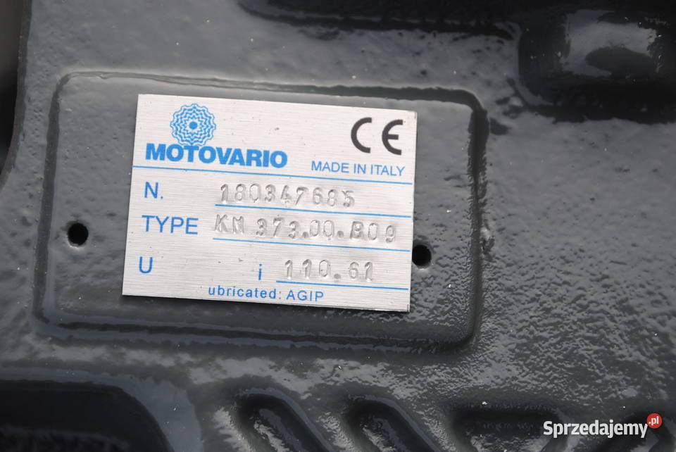 Motoreduktor kątowy 15kw 13obrmin z hamulcem Kargowa sprzedam