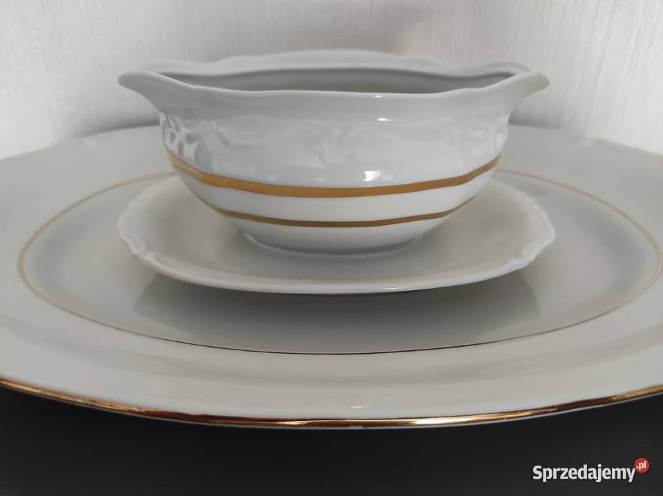 Półmisek duży sosjerka stara porcelana Chodzież Białystok