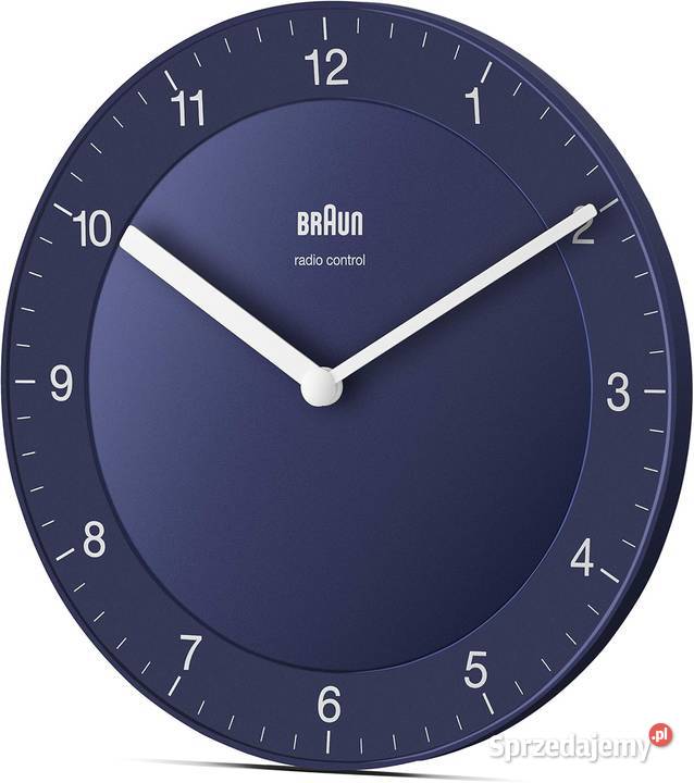 Zegar ścienny Braun Classic sterowany radiowo niebieski Jaworzno