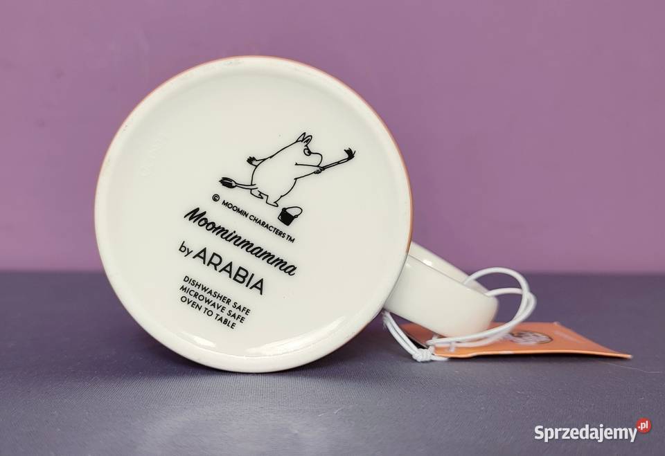 MUMINKI kubek Moomin Arabia Finland z naklejką Jasień