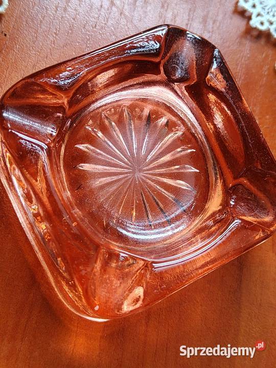 Popielniczka szkło PRL Legnica