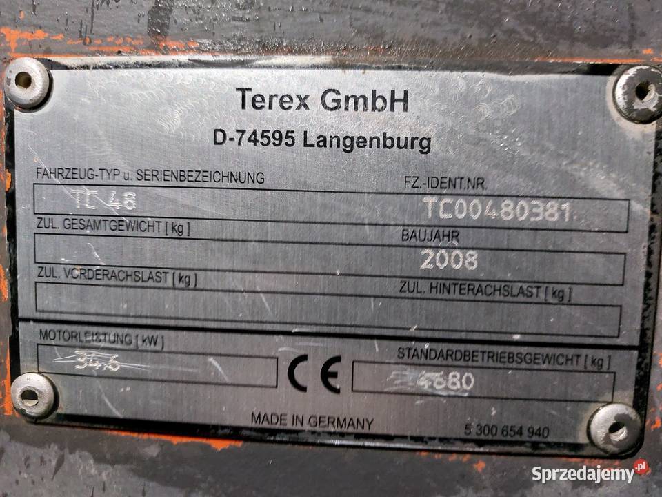 Terex tc48 Brzostek