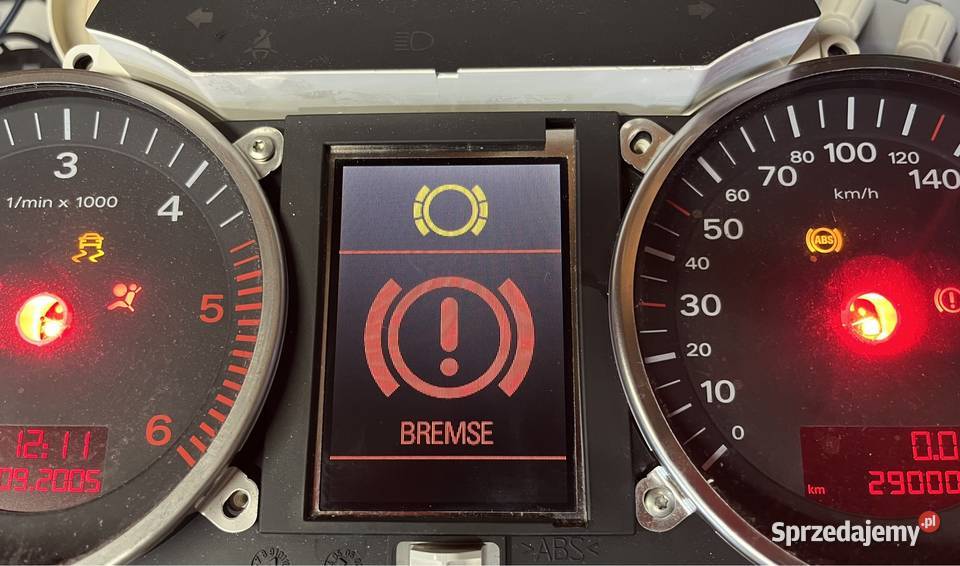 Audi kolorowy licznik safe ochorna komponentu Kraków