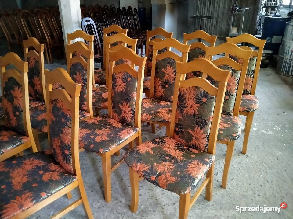 Nowoczesne krzesła bukowe pomorskie Pruszcz Gdański sprzedam