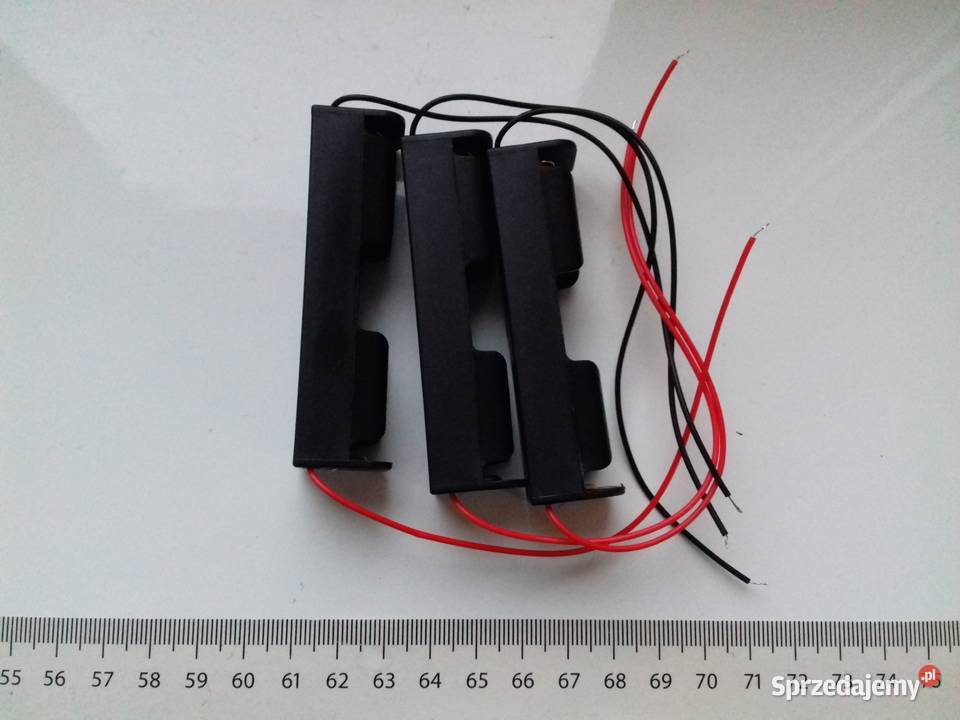 Koszyk na akumulatory 18650 z kablami mocowanie Bydgoszcz
