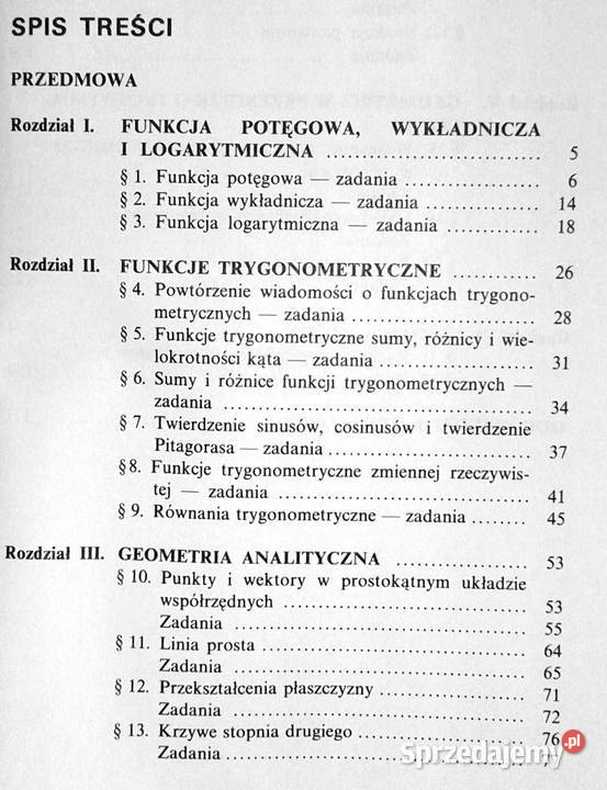 Zbiór zadań z matematykikl kl 34 LO Norbert Rok wydania 1999 Chełm