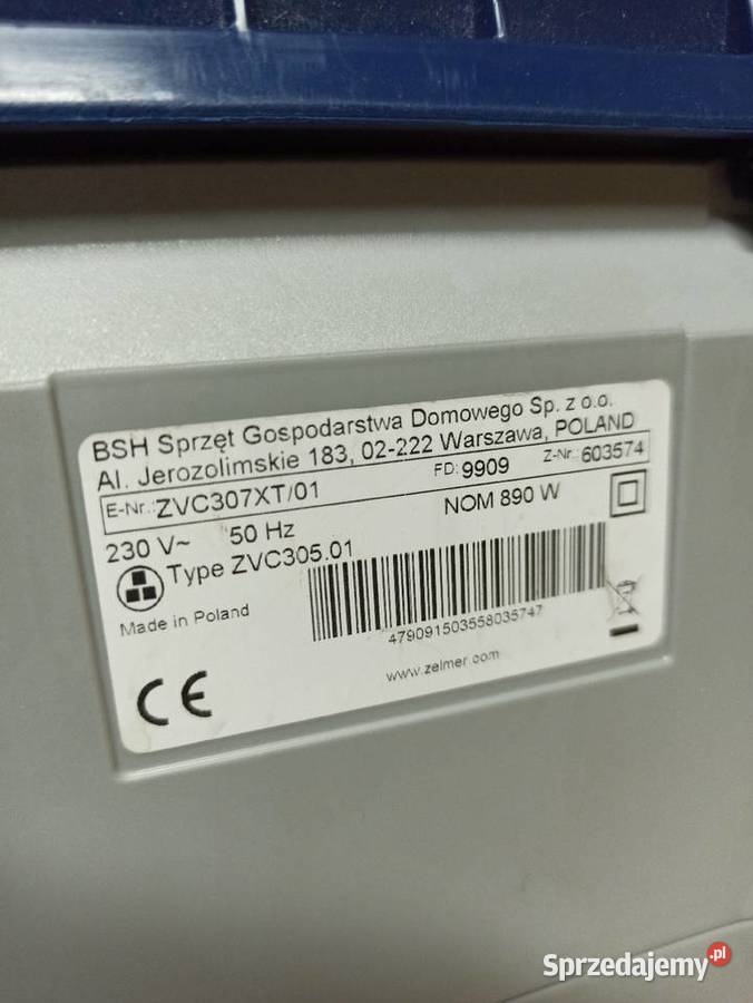 Zwijacz przewodu zelmer odyssey Bielsk Podlaski