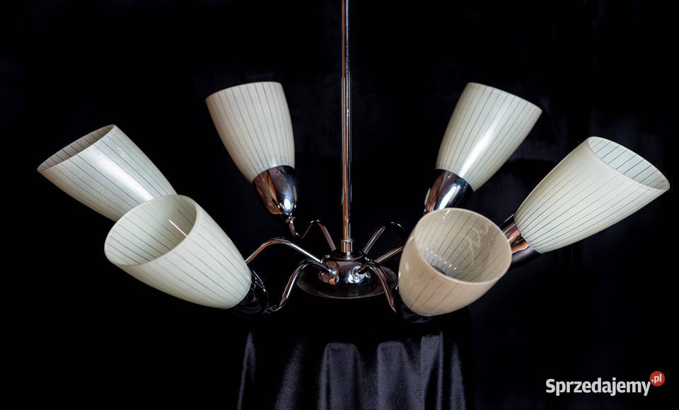 Żyrandol lata 60 Look PopArt MidCentury Vintage Dąbrowa Górnicza