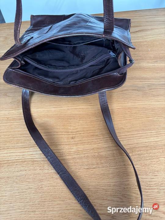 Skórzana torebka damska f Cholewiński używana sprzedam