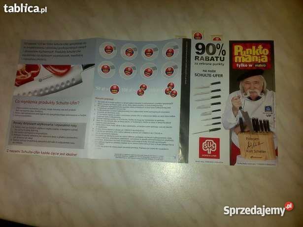 8 NOŻY SCHULTEUFER Kupony rabatowe na 90 warte Warszawa